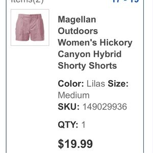 Magellan Outdoors Green Cargo Shorts Hybrid Design